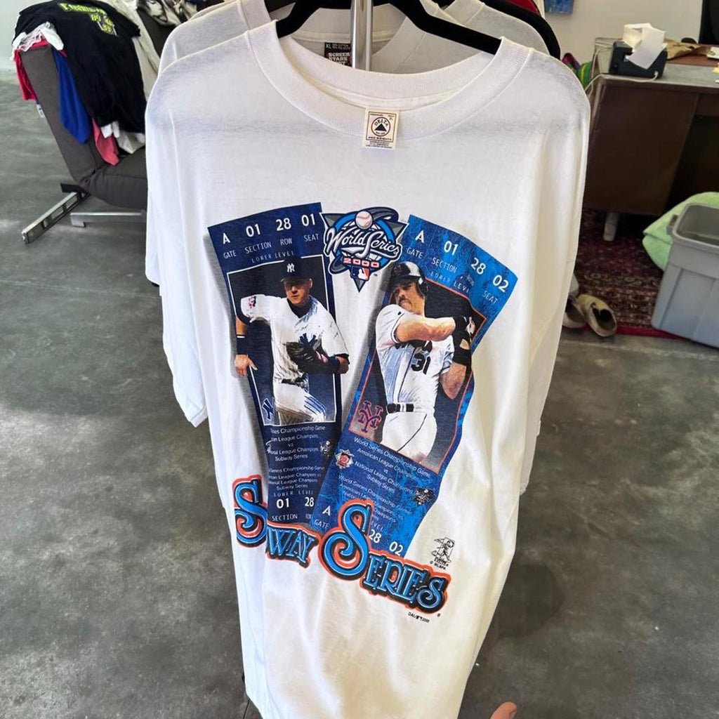 Vintage 2000 New York Yankees World Series T-Shirt Subway Series Derek Jeter