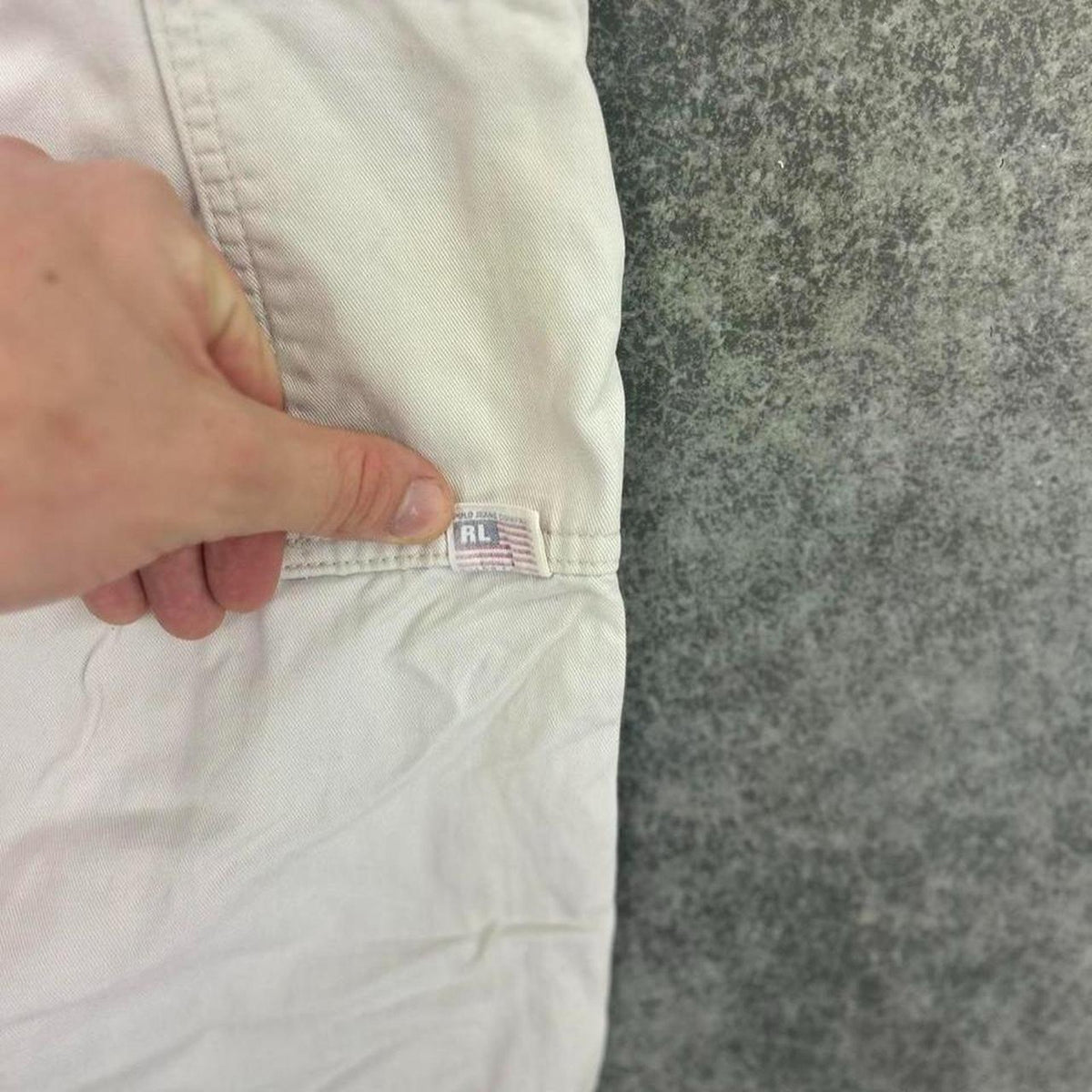 Vintage Baggy White Ralph Lauren 90s Carpenters Pants