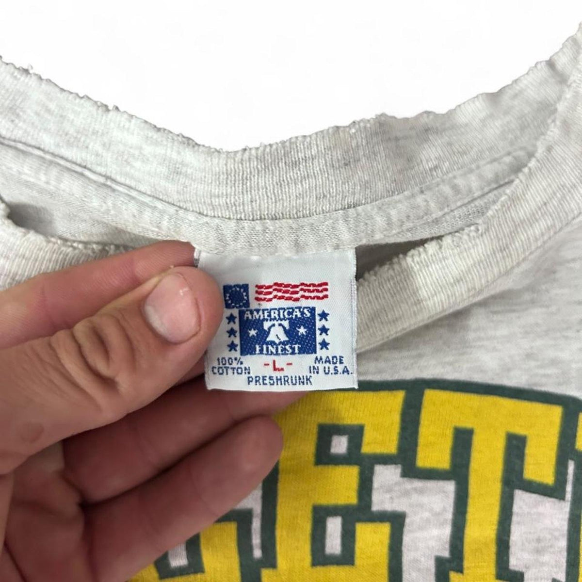Vintage 1990 Oakland Athletics Champions World Series Rawlings MLB Single Stitch