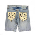 Rare Vintage Grail 1999 Levi’s Engineered Twisted Skull Denim Shorts