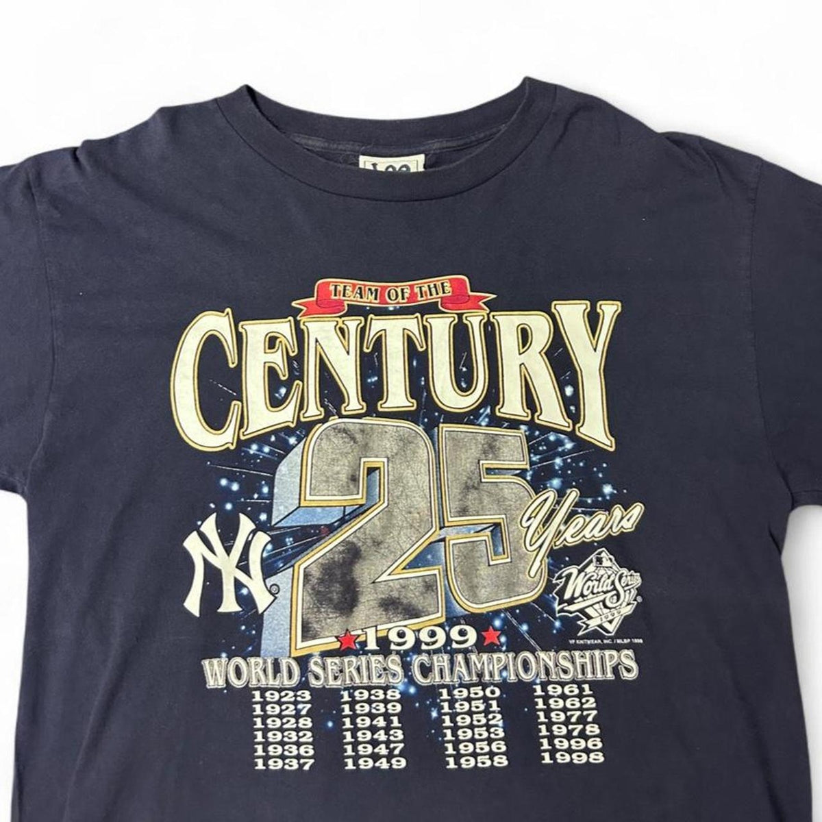 Vintage 1999 Team of the Century Vintage New York Yankees Tee MLB