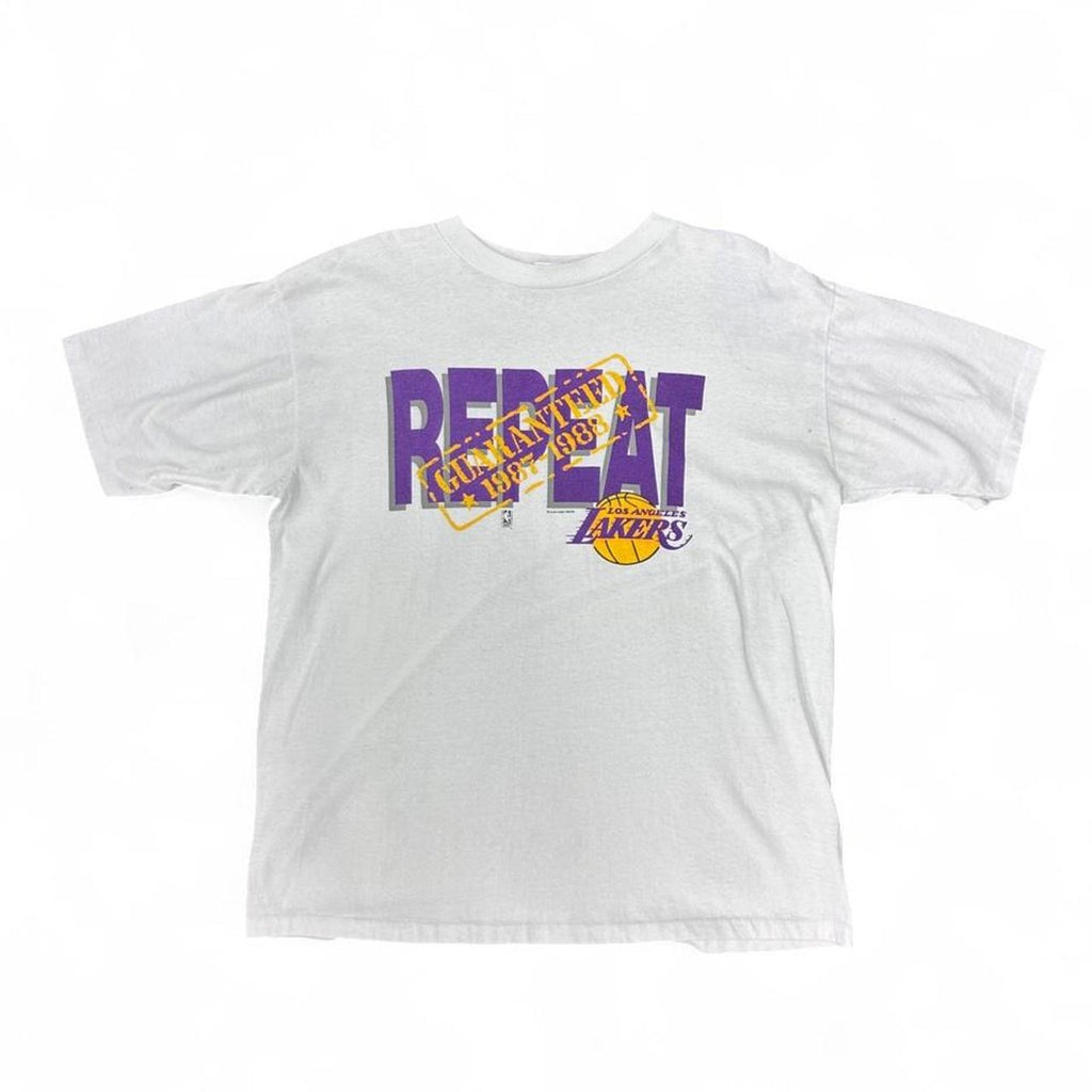 Vintage 80s Los Angeles Lakers 1987-1988 Repeat NBA