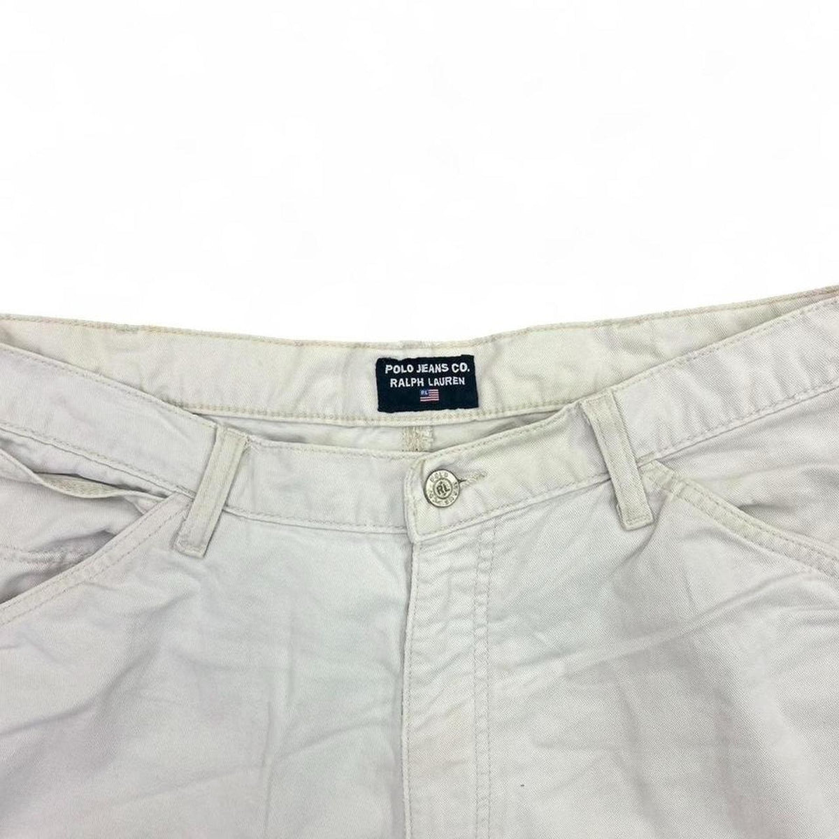 Vintage Baggy White Ralph Lauren 90s Carpenters Pants