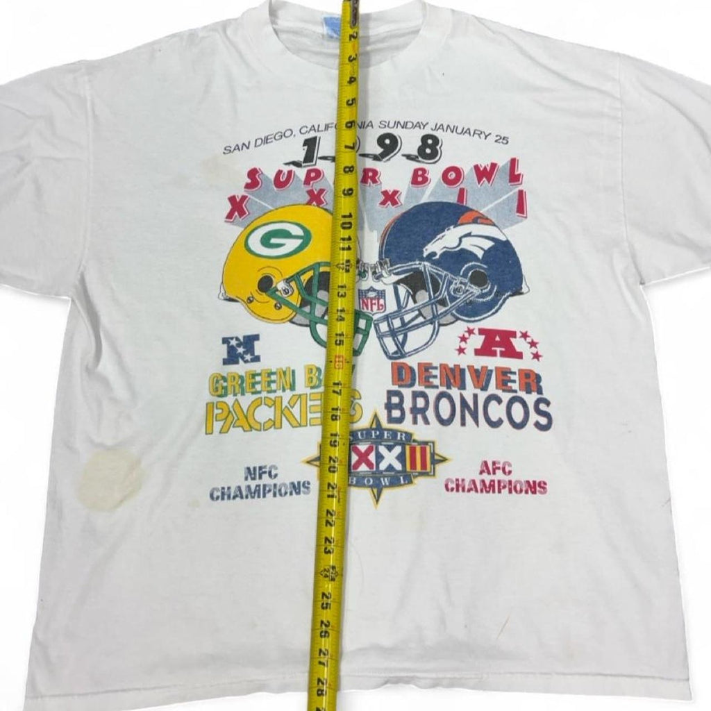 Vintage 1998 Super Bowl XXXII Green Bay Packers vs Denver Broncos NFL