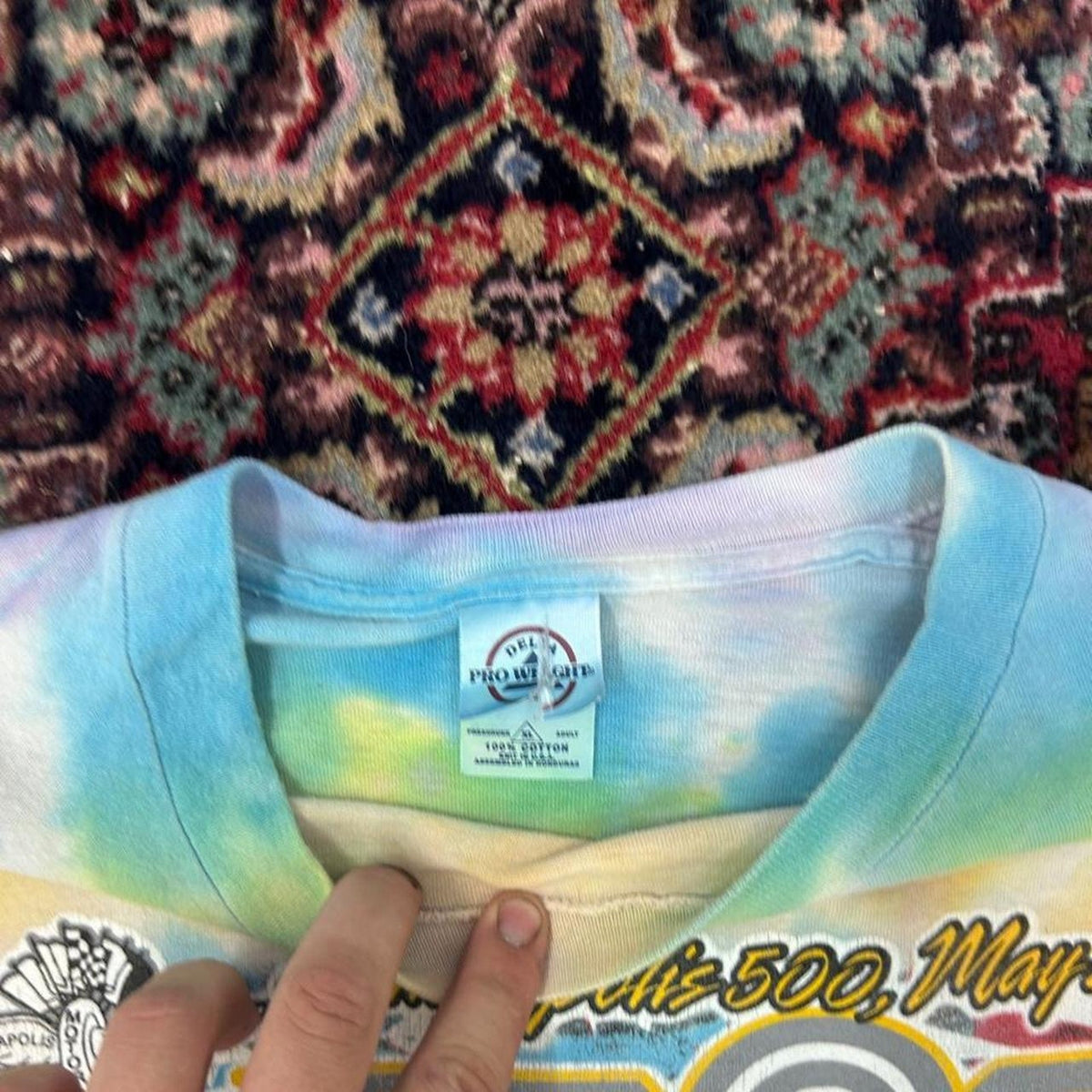 Vintage Delta Pro 2003 Indy 500 Tie-Dye Rare Tee