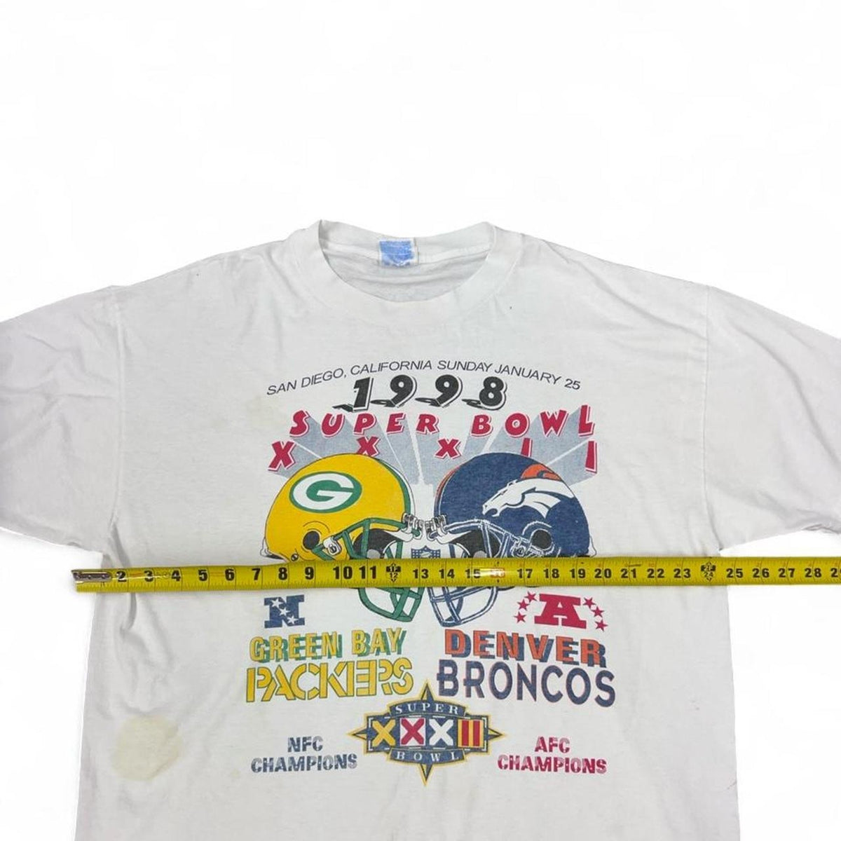 Vintage 1998 Super Bowl XXXII Green Bay Packers vs Denver Broncos NFL