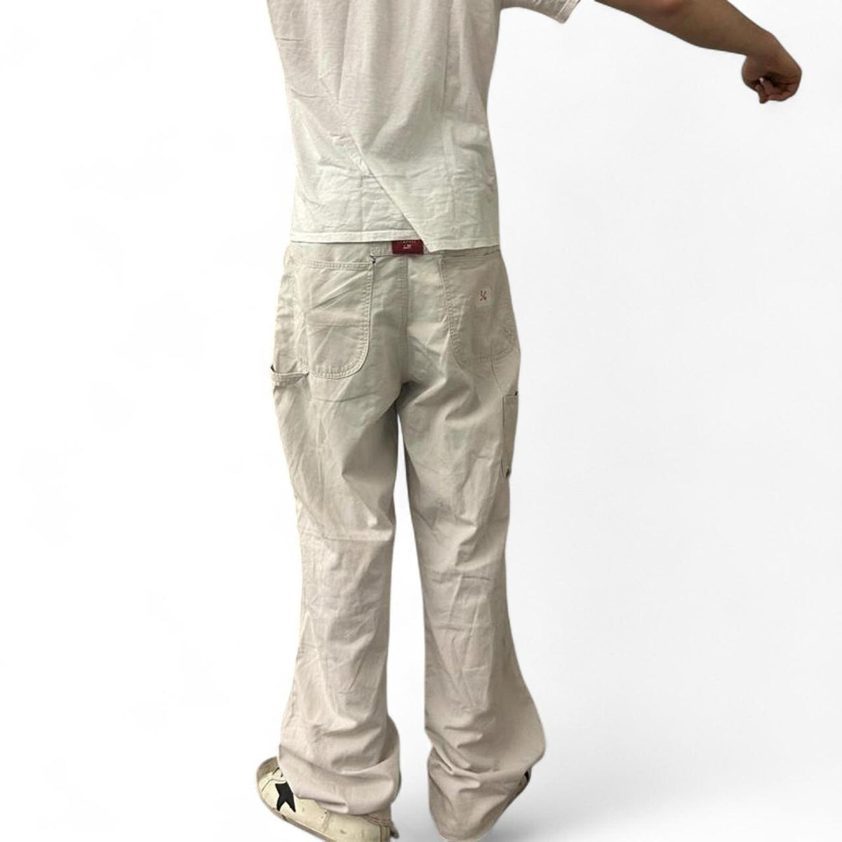 Vintage Baggy White Ralph Lauren 90s Carpenters Pants