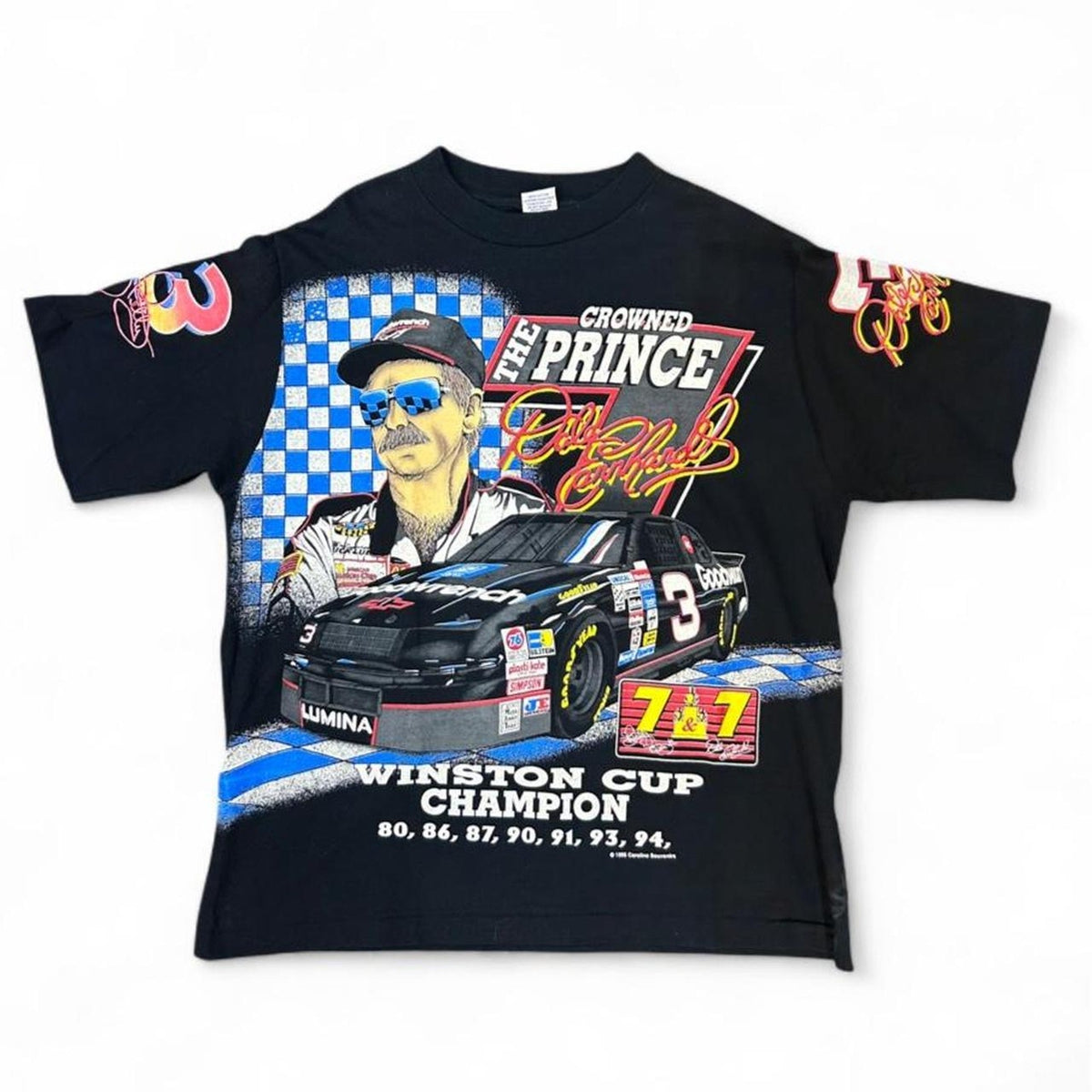 Vintage 90s Dale Earnhardt Richard Petty 7 Winston t-shirt