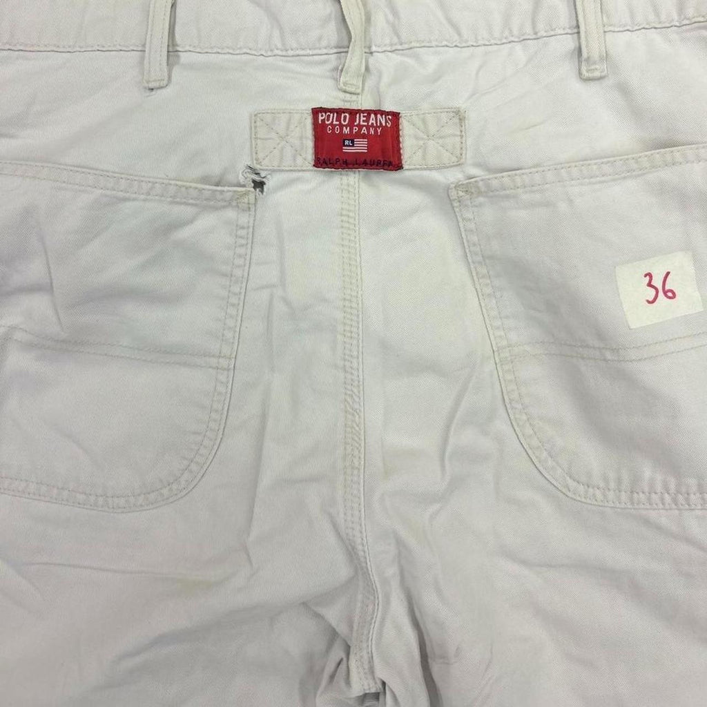 Vintage Baggy White Ralph Lauren 90s Carpenters Pants
