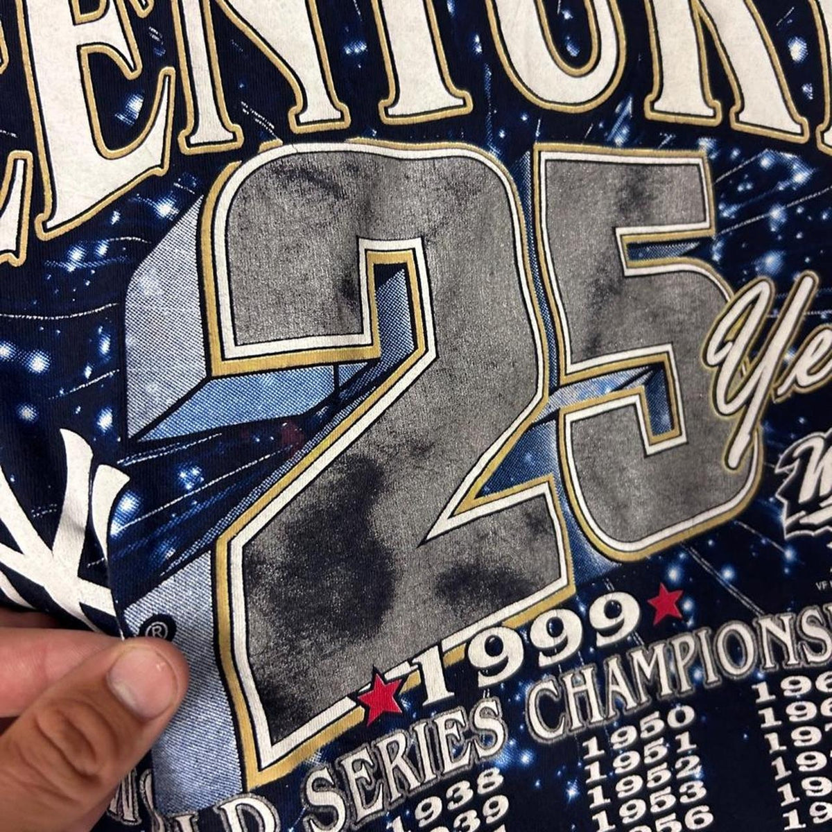 Vintage 1999 Team of the Century Vintage New York Yankees Tee MLB