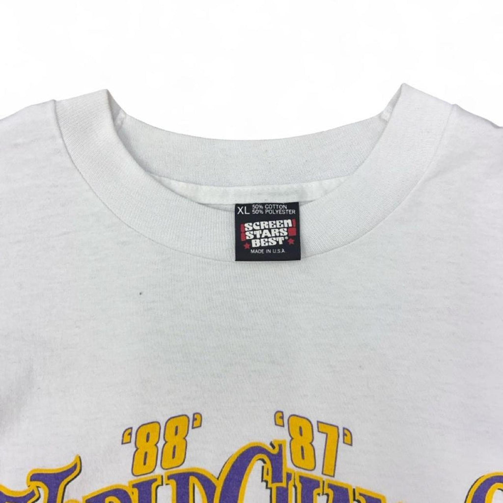 Vintage Lakers Back To Back World Champs 87-88 Caricature T-Shirt