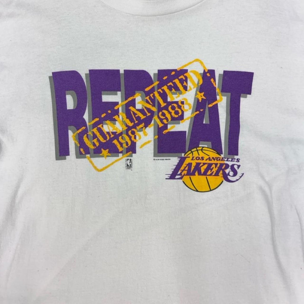 Vintage 80s Los Angeles Lakers 1987-1988 Repeat NBA